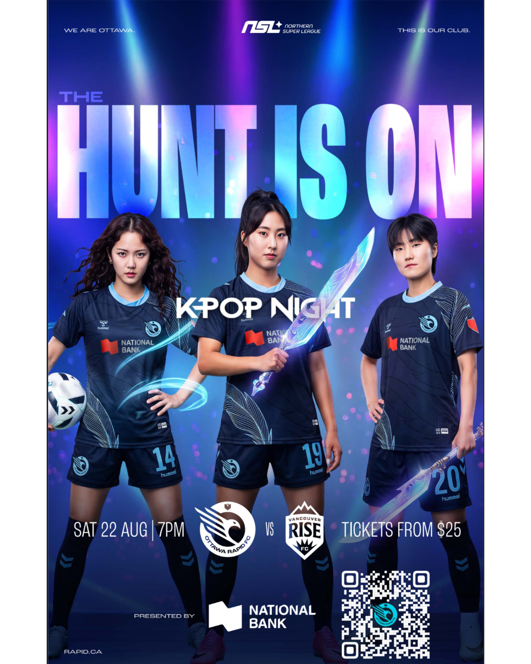 오타와래피즈FC Kpop Night