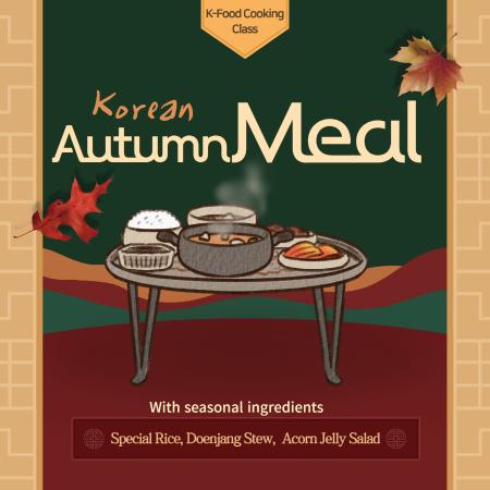 2024 Online Korean Food Cooking Class: Autumn Meal