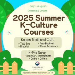 2025 Summer K-Culture Courses in Ottawa & Online